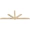 Ekena Millwork Kennewick Rough Sawn Timber Gable Bracket, Douglas Fir, 84"W x 35"H x 2"D x 4"F, 10/12 Pitch GBW084X35X0204KEN00RDF - alternate 5